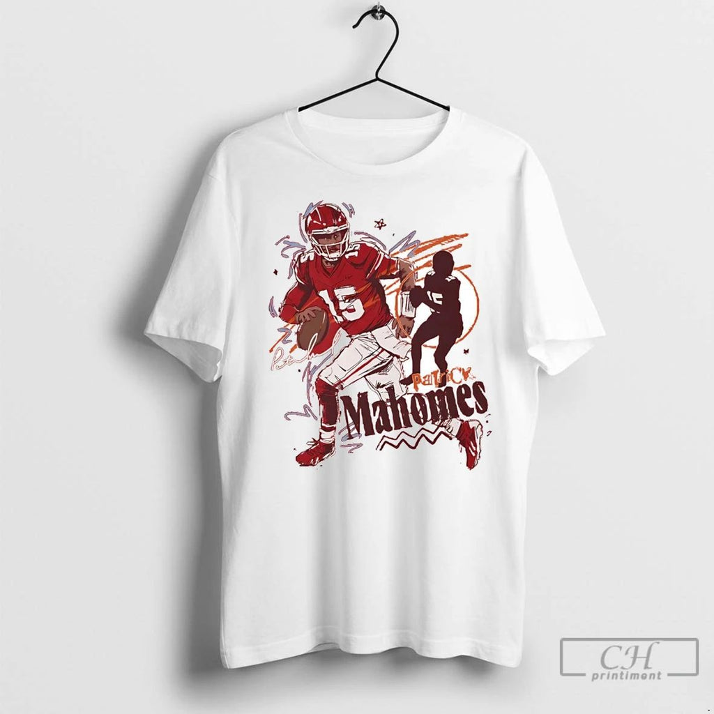 Premium Patrick Mahomes Running Signature Kansas City Chiefs Unisex