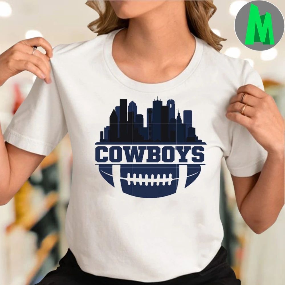 Cowboys football skyline logo and city Shirt Unisex