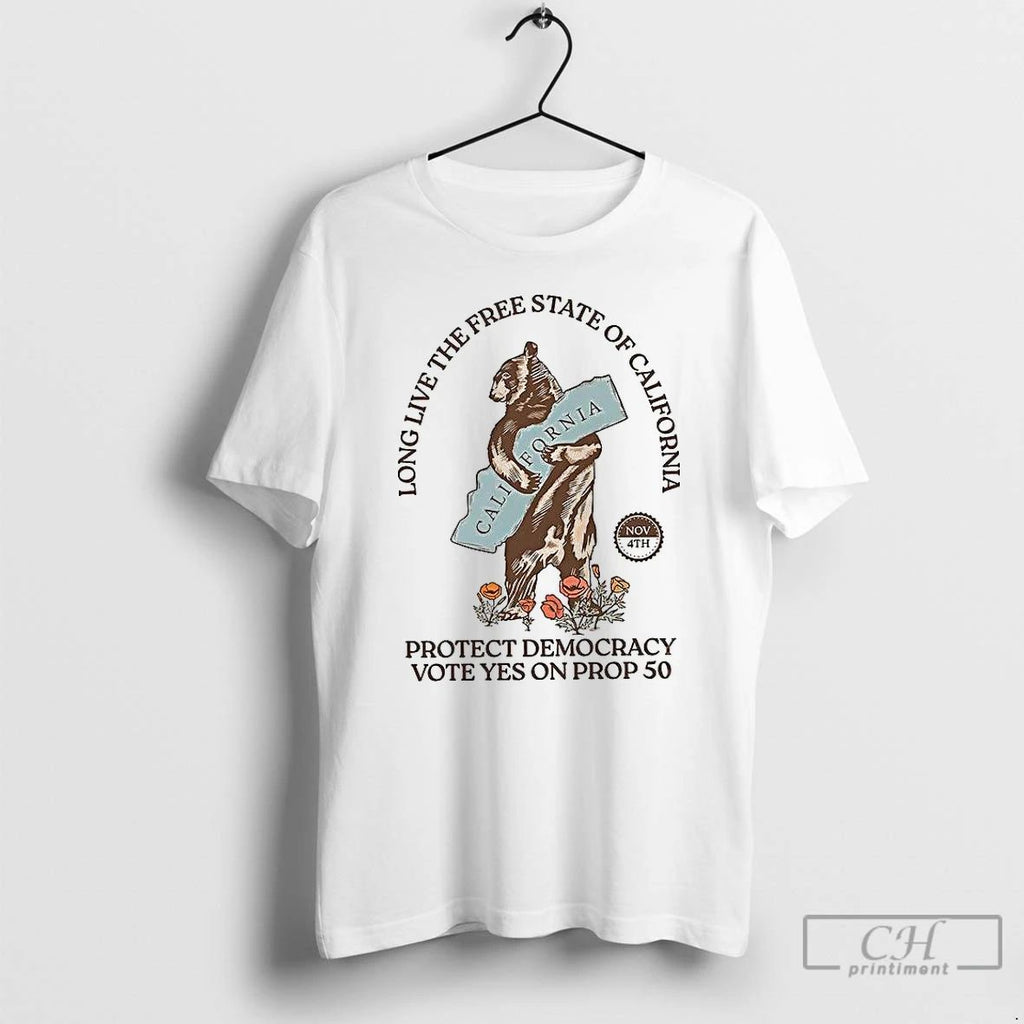 Premium Long Live The Free State Of California T Shirts Unisex