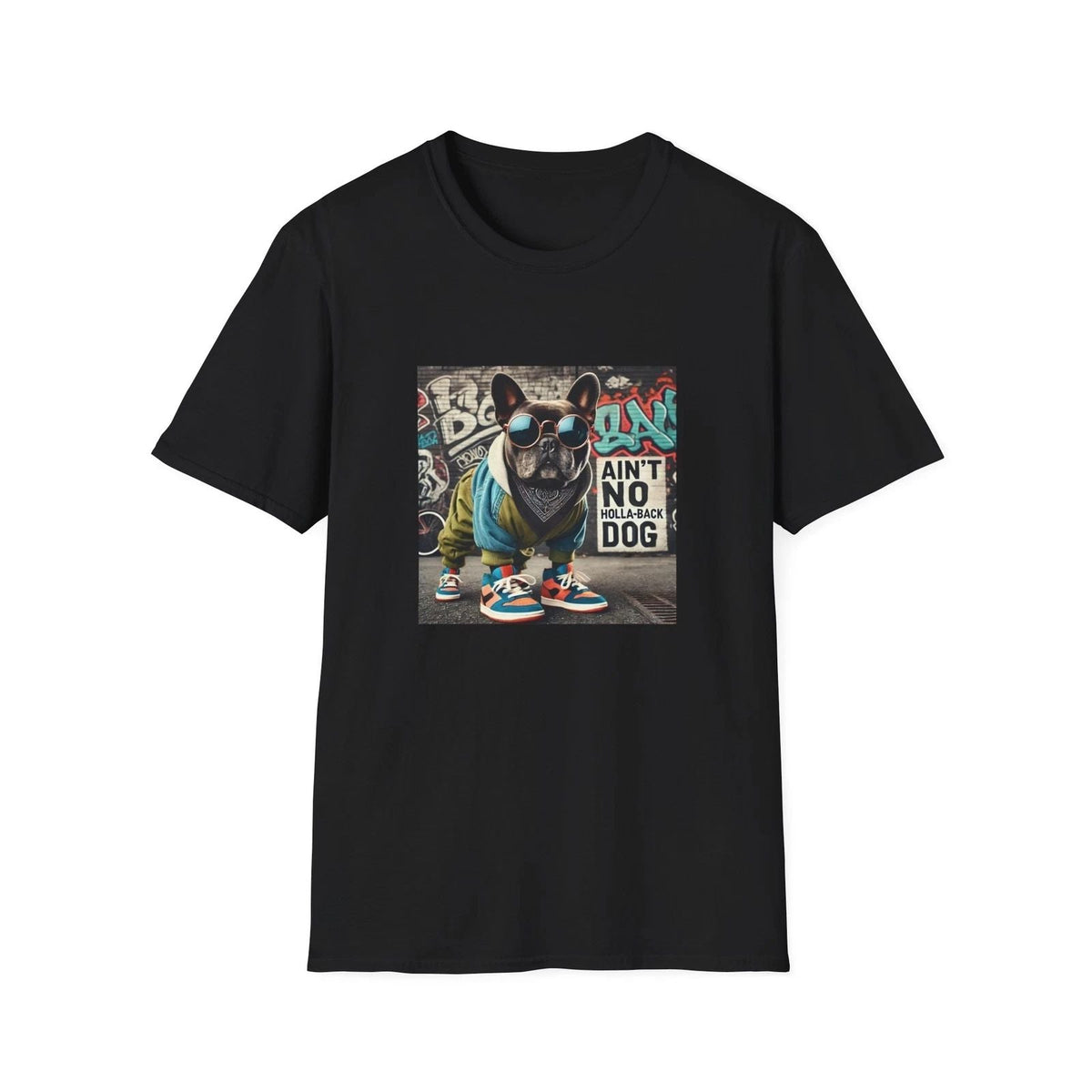 Ain't No Holla Back Dog Graphic Tee, Dog Lover Gift, Unisex , Trendy Unisex