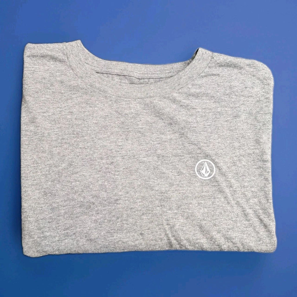 Volcom Stone Logo T Shirt Men's XL Mexico Made Surf Skate Gray Heathered Unisex