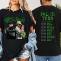 Ferxxo Falxo Tour Shirt Reggaeton Concert Tee Urban Latin Streetwear Green Print Unisex