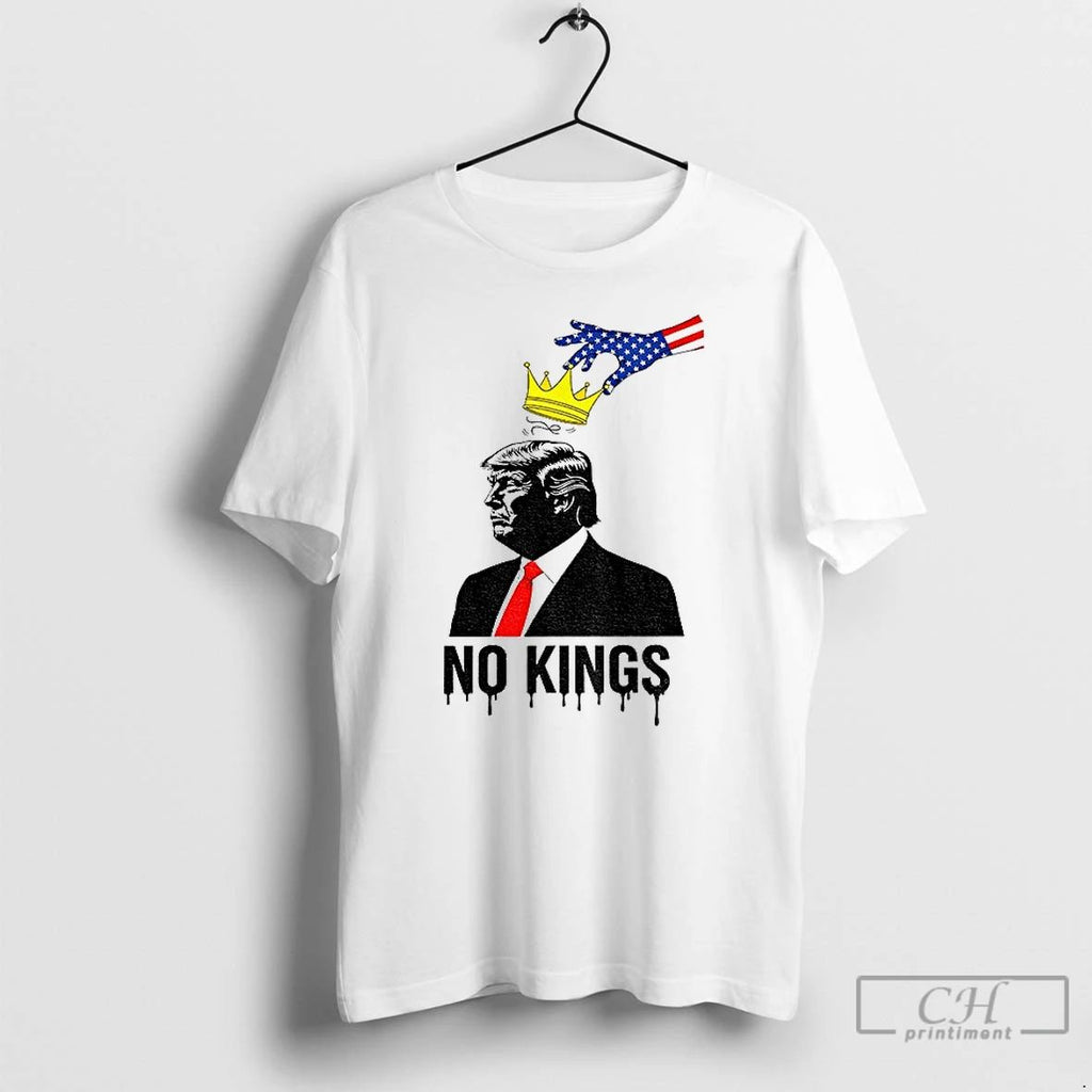 Classic Donald Trump No Kings Democracy America T Shirts Unisex