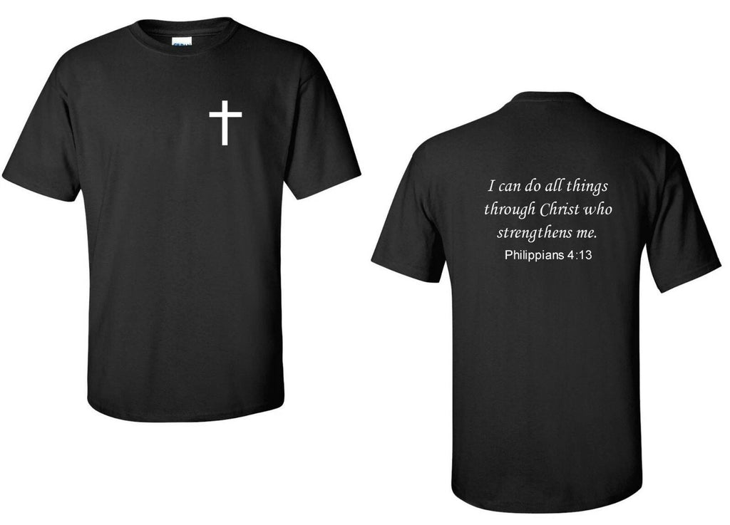 Philippians 4:13 Bible Verse God Jesus Christian Conservative New Shirt Unisex