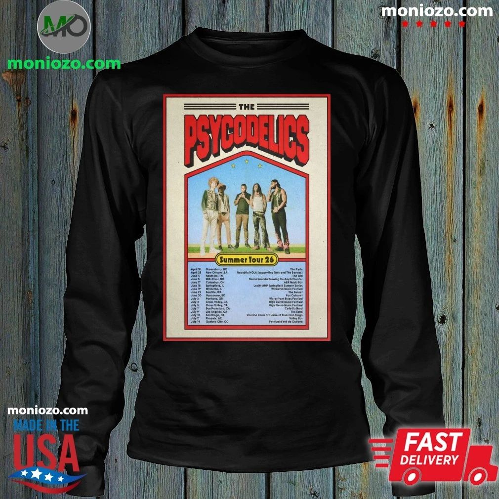 The Psycodelics 2026 Summer Tour Poster Unisex