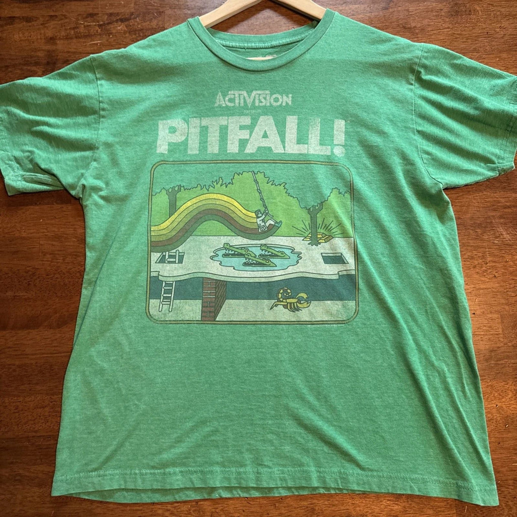 RETRO Pitfall Tshirt Men's Large Video Game Atari Activision Unisex
