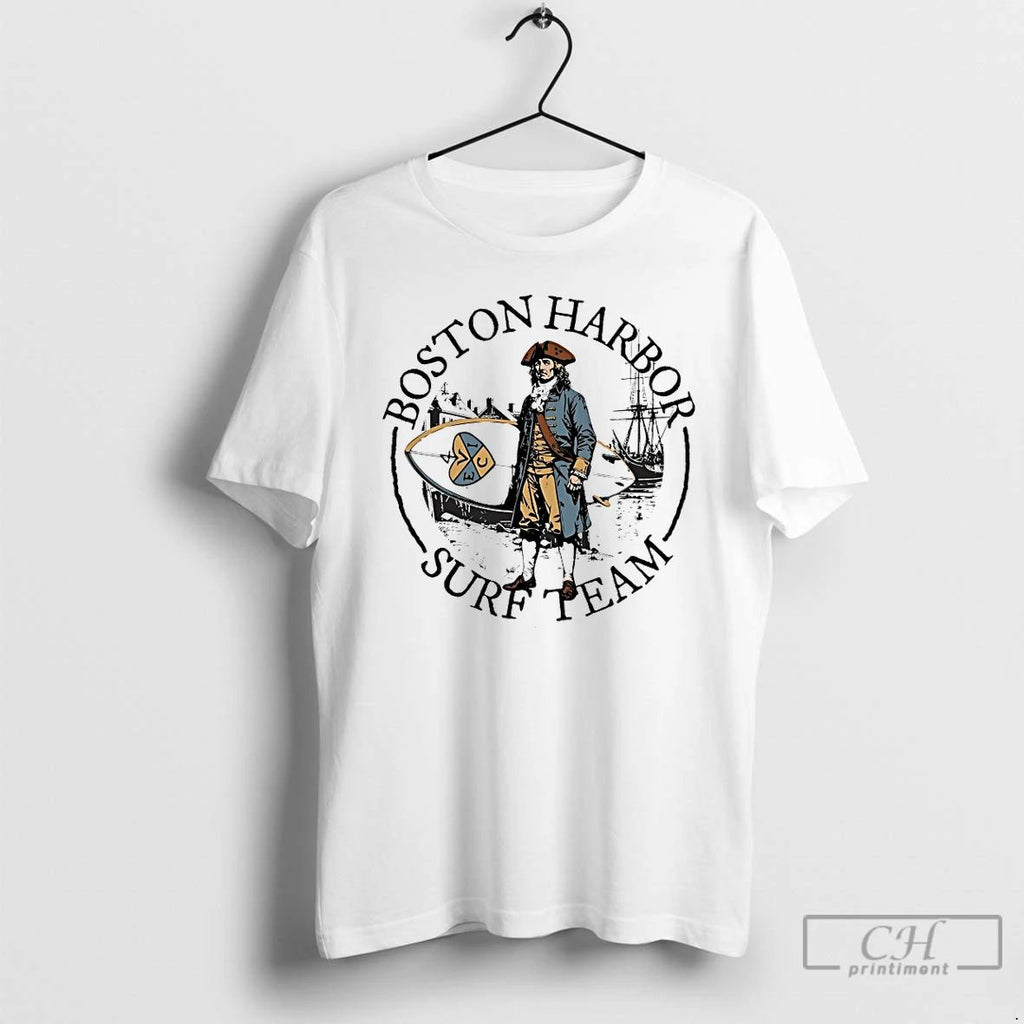 Classic Boston Harbor Surf Team T Shirts Unisex