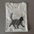 Abstract Cat Line Art Shirt | Minimalist Scribble Cat | Modern Sketch An Unisex