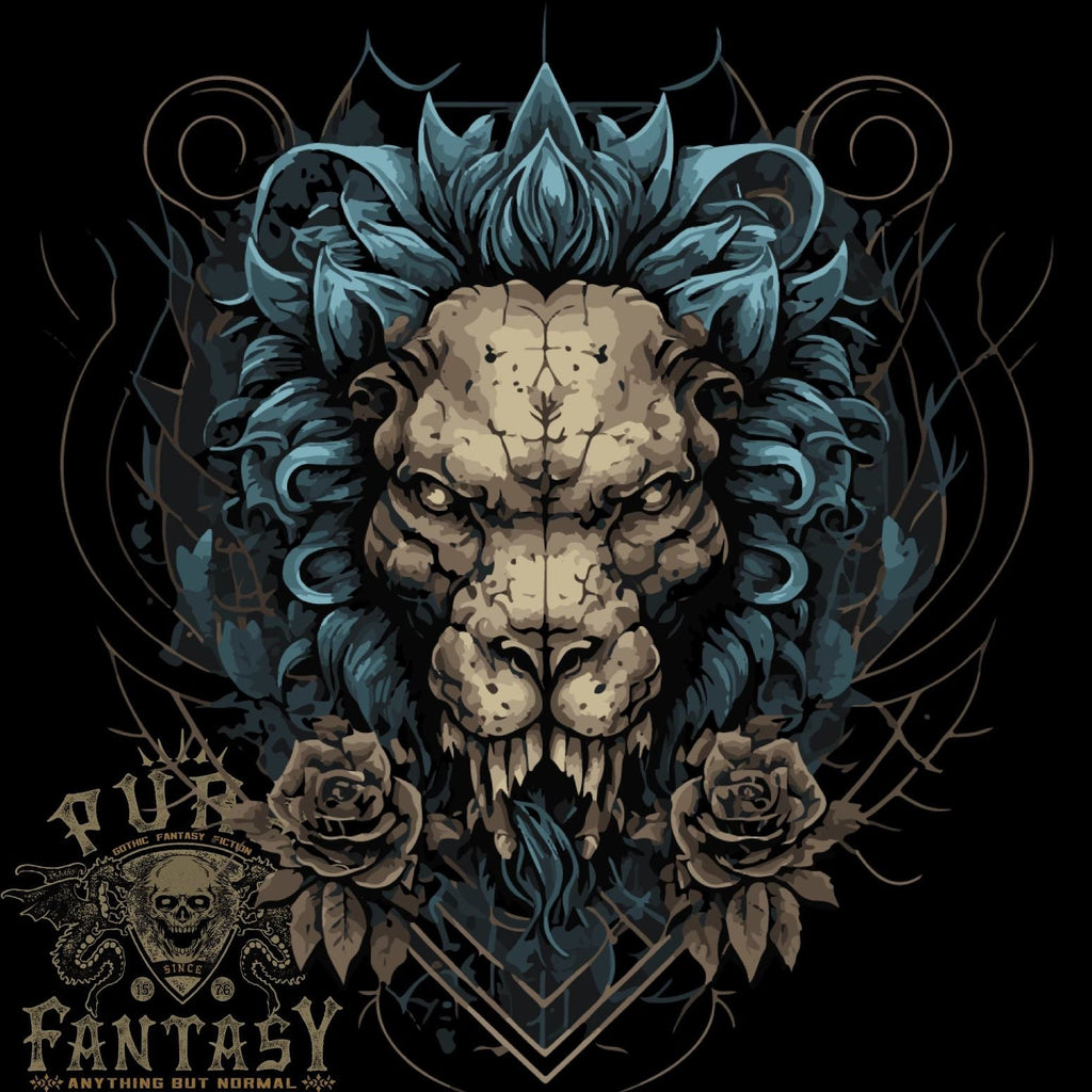 Devil Lion Skull Fantasy Demon Mens Light Cotton Unisex