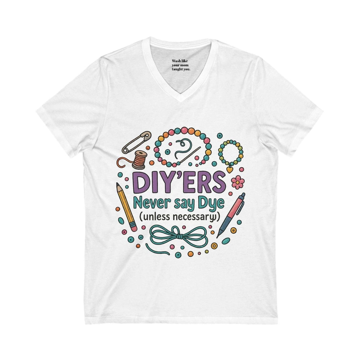 DIY Spirit V-Neck Tee | Creative Gift, Crafting Shirt, DIY Enthusiast [...] Unisex