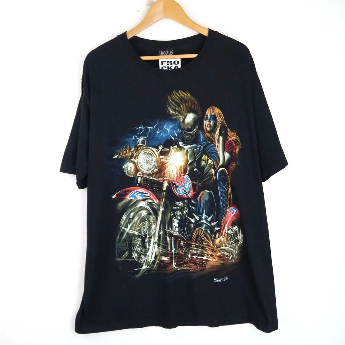 Vintage 90'S Biker Fantasy Graphic SZ XL (T7595) Unisex