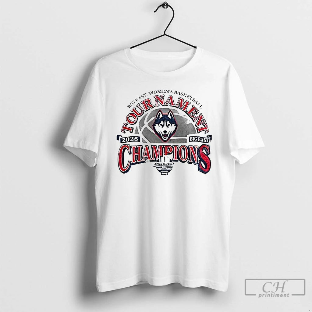 Premium Uconn Womens Basketball 2024 25 Big East Wbb Tournament Champions T Shirts Unisex