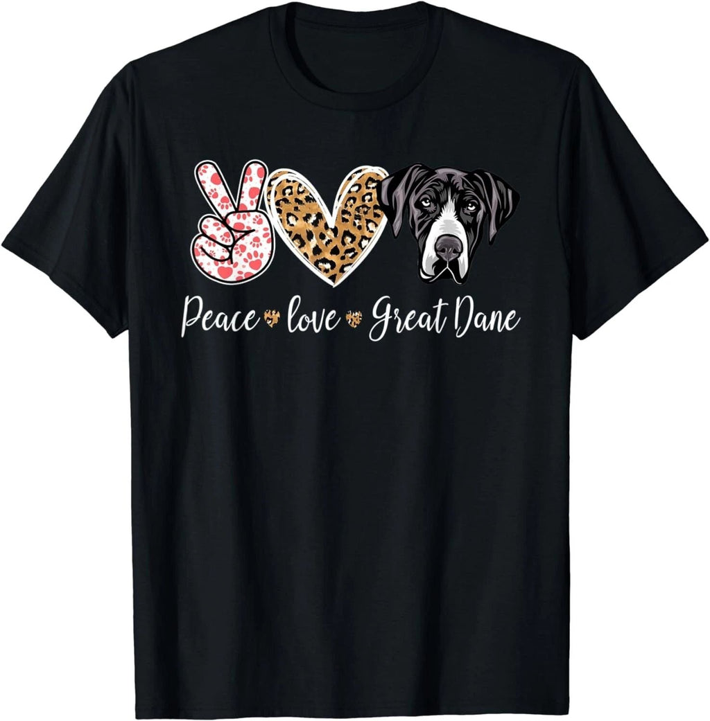 Funny Peace Love Great Dane Dog Lover Gift Unisex Unisex