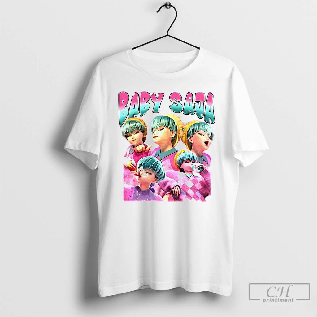 Classic Cute Baby Saja Demon Hunters Movie Graphic T Shirts Unisex