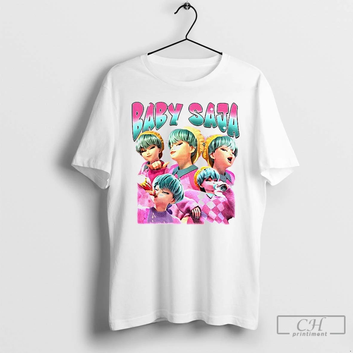 Classic Cute Baby Saja Demon Hunters Movie Graphic T Shirts Unisex