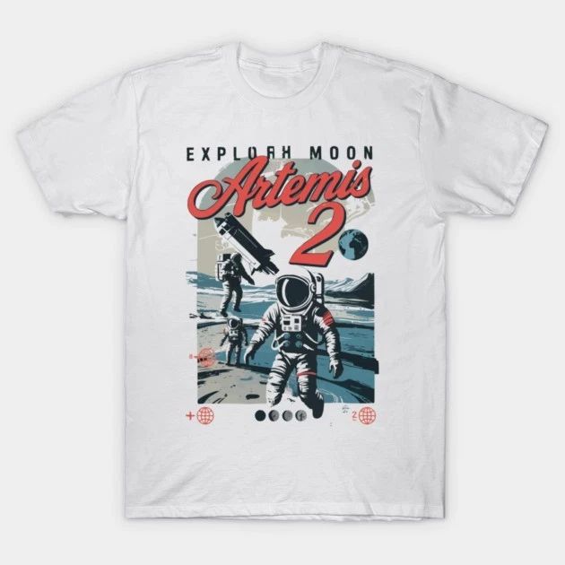 Artemis Moon Mission Graphic Space Nerd Gift Tee Unisex