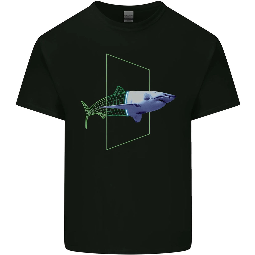 A SCI-FI Shark Mens Light Cotton Unisex