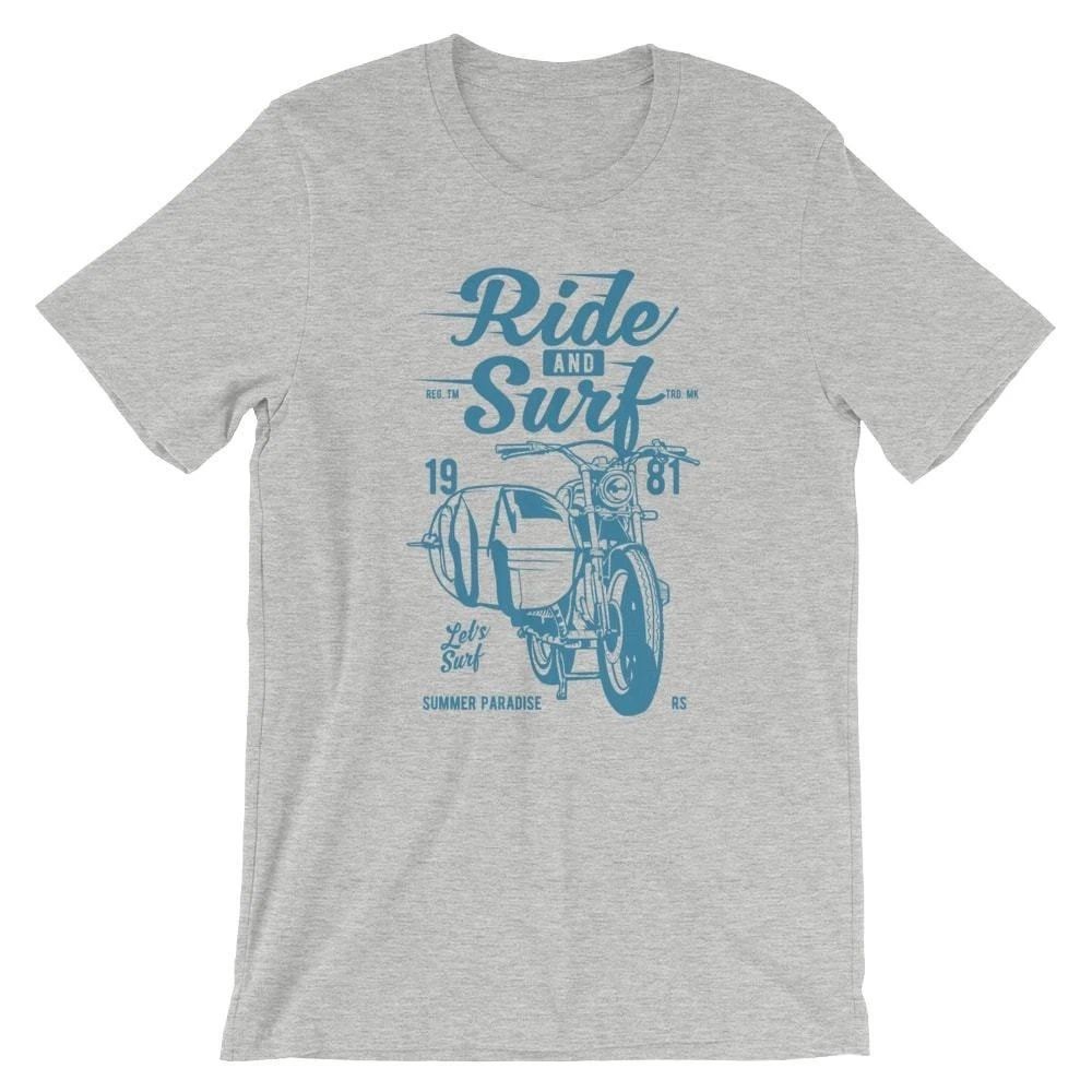 Ride And Surf . 100% Cotton Premium Tee NEW Unisex