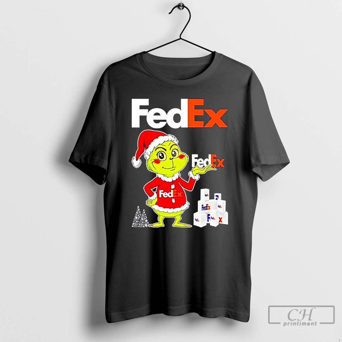 Classic Santa Grinch Fedex Christmas T Shirts Unisex