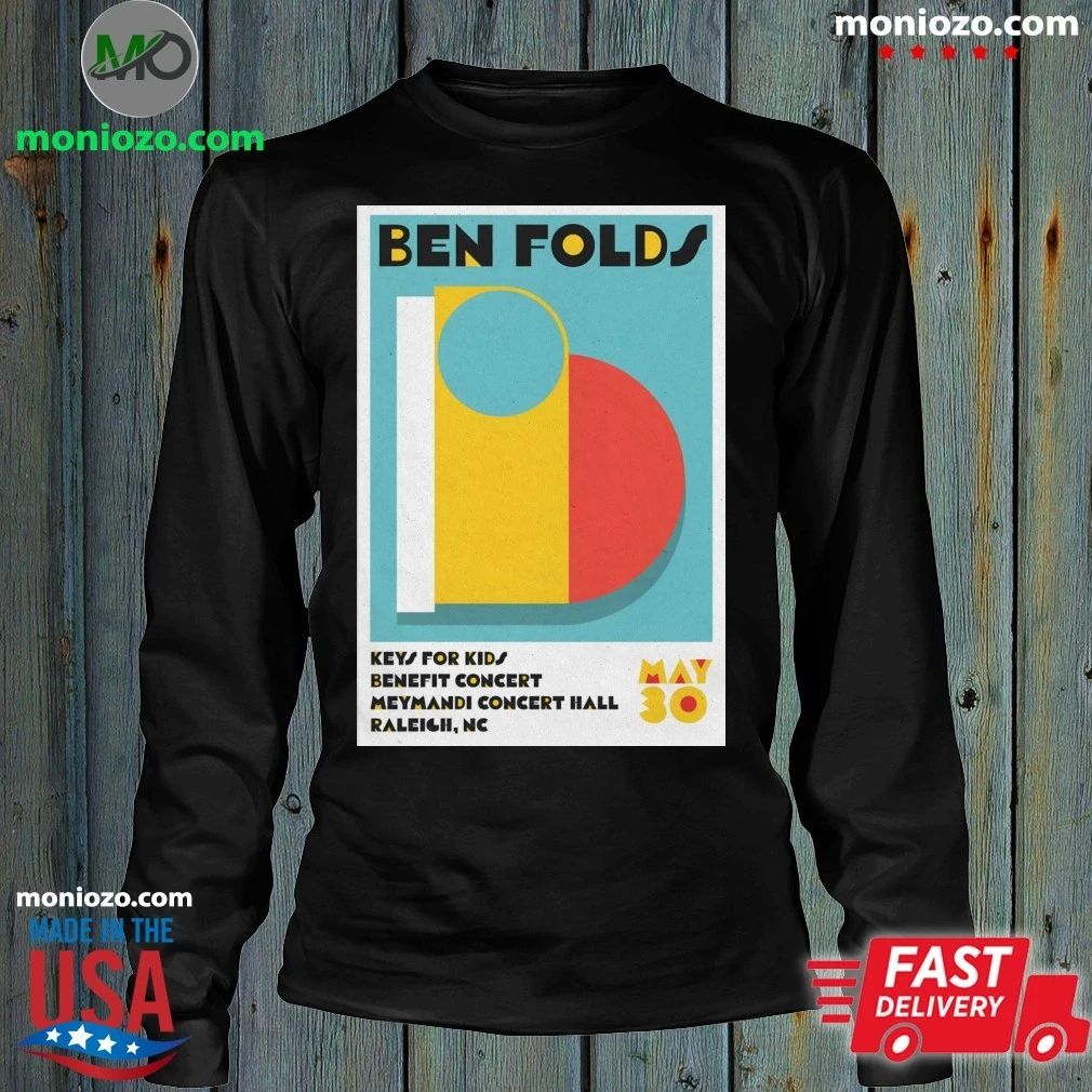Ben Folds In Raleigh NC On May 30 2026 Event Poster Shirt Unisex