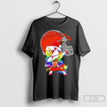 Premium Cleveland Browns X Unicorn Santa Hat Dabbing Merry Christmas Unisex