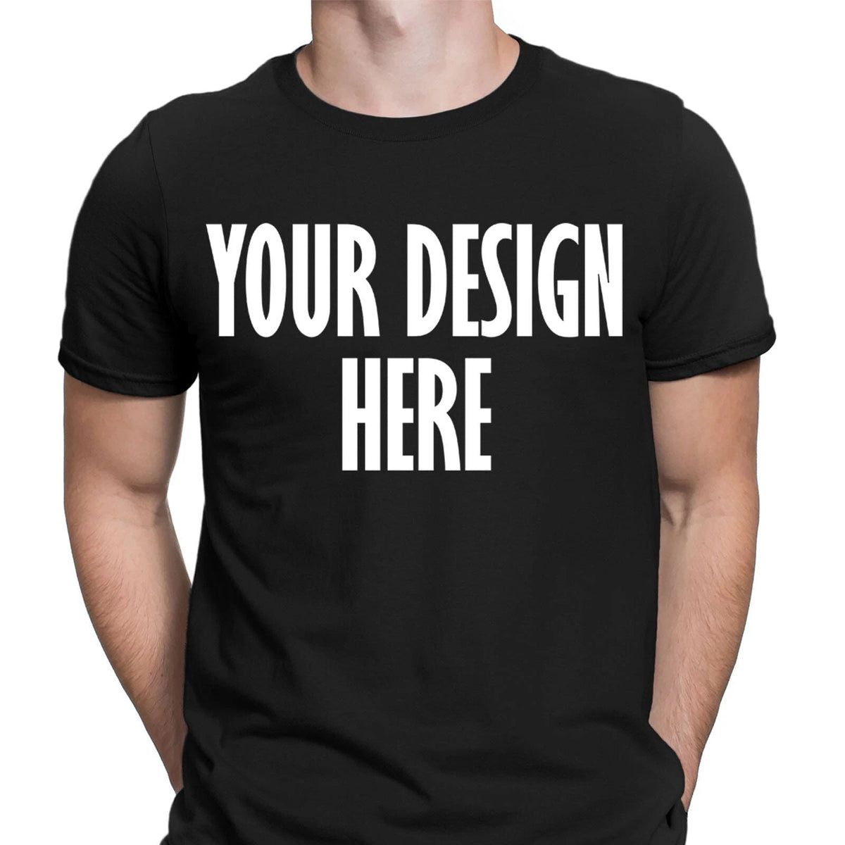 Personalised Custom Your Design Here Birthday Gift Novelty Mens s Top#6ED Unisex