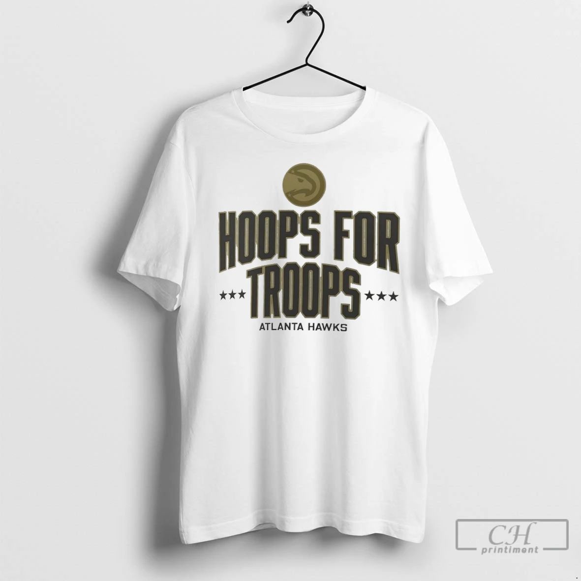 Premium Atlanta Hawks Hoops For Troops Unisex