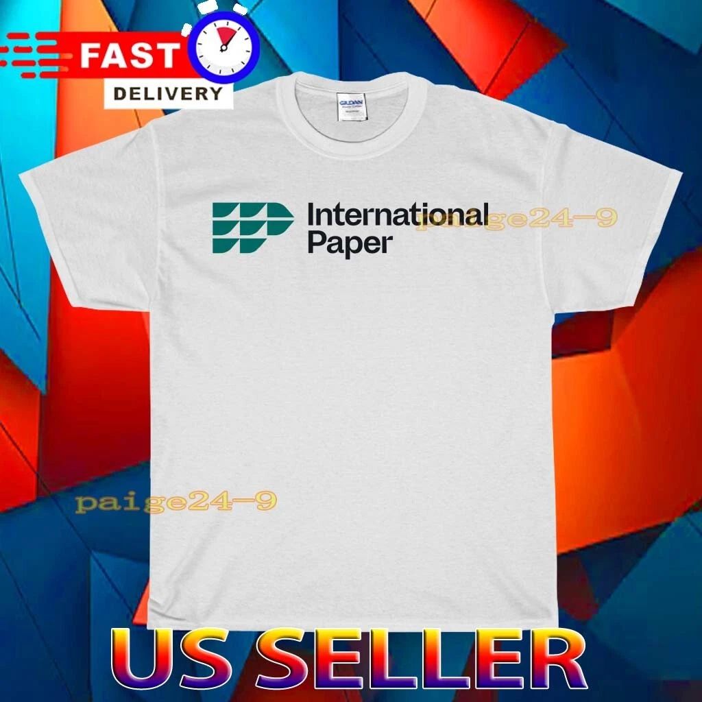NEW SHIRT INTERNATIONAL PAPER LOGO FUNNY AMERICAN UNISEX TEE SIZE S-5XL Unisex