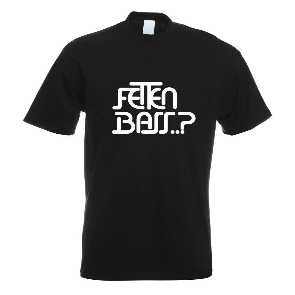 Fat bass motif printed fun shirt design print Unisex
