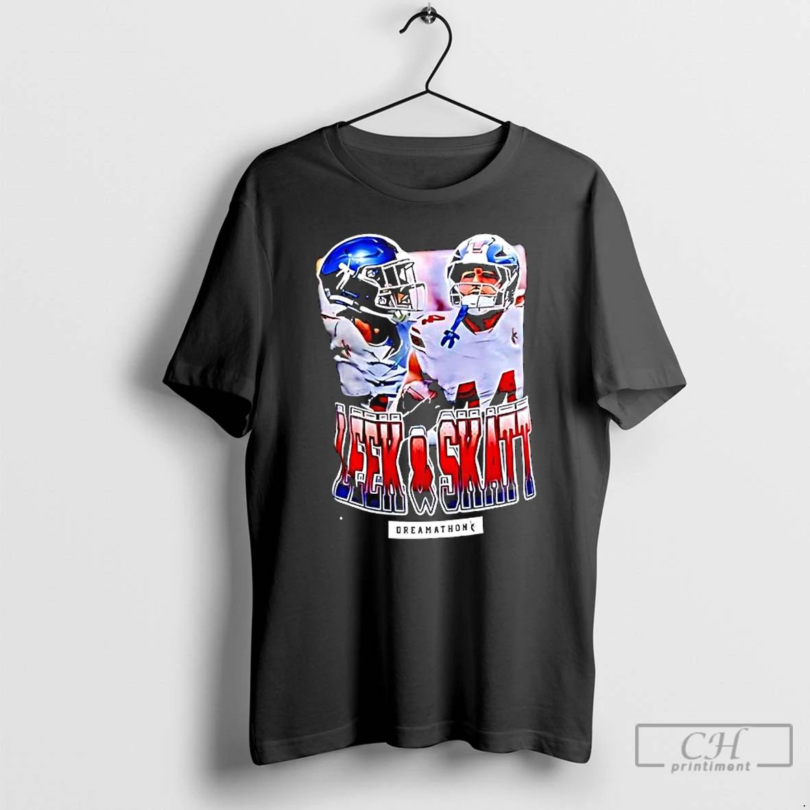 Premium Malik Nabers And Cam Skattebo New York Giants Football Players T Shirts Unisex