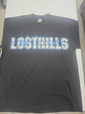 LOST HILLS LOGO FRONT AND MIRROR STYLE LGO BACK BLACK MEN'S LG (OS) FIRE 🔥 🔥 Unisex