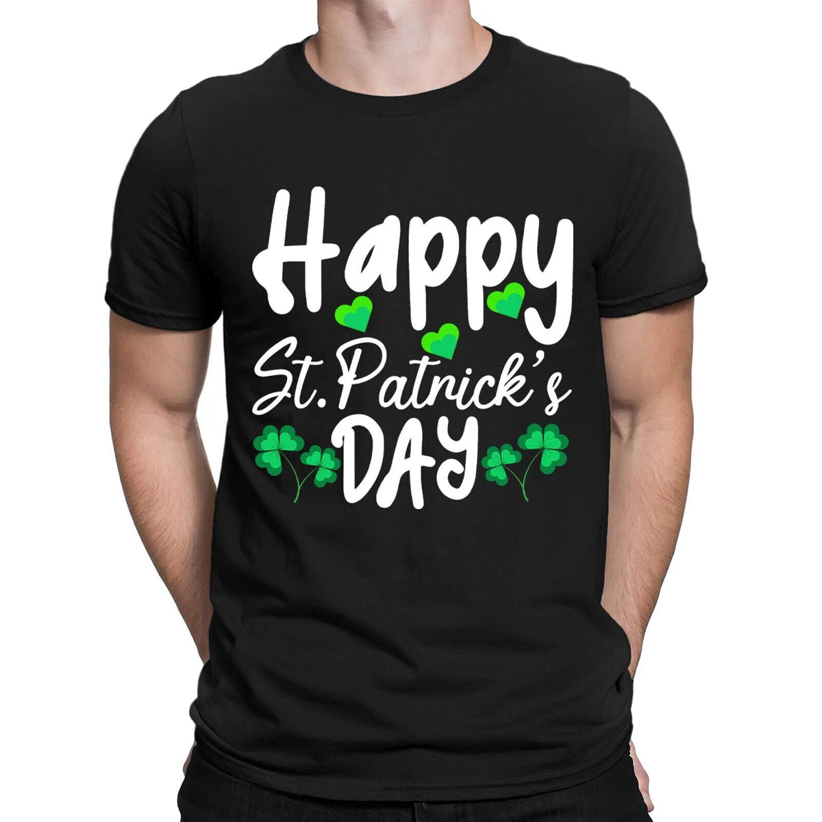 Happy St Patricks Day Ireland Irish Paddys Mens Womens s Tee Top #DNE Unisex