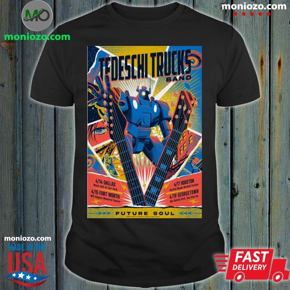 Tedeschi Trucks Band Poster for show in Texas 2026 Shirt Unisex