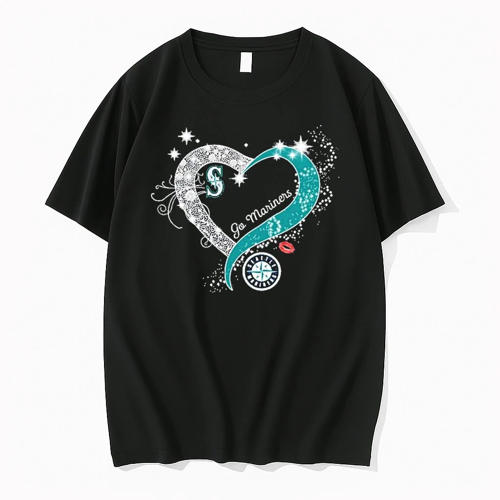 Heart Seattle Mariners Go Mariners Tshirts Sweater Unisex