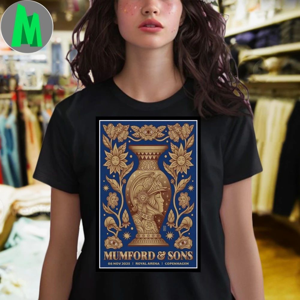 Mumford and Sons Nov 8 2025 Royal Arena, Copenhagen Poster Shirt Unisex