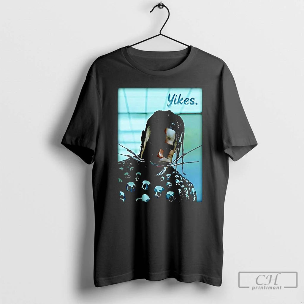 Classic Travis Scott Yikes Portrait T Shirts Unisex