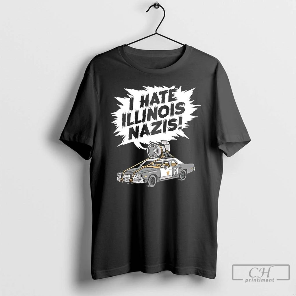 Premium Hate Illinois Nazis T Shirts Unisex