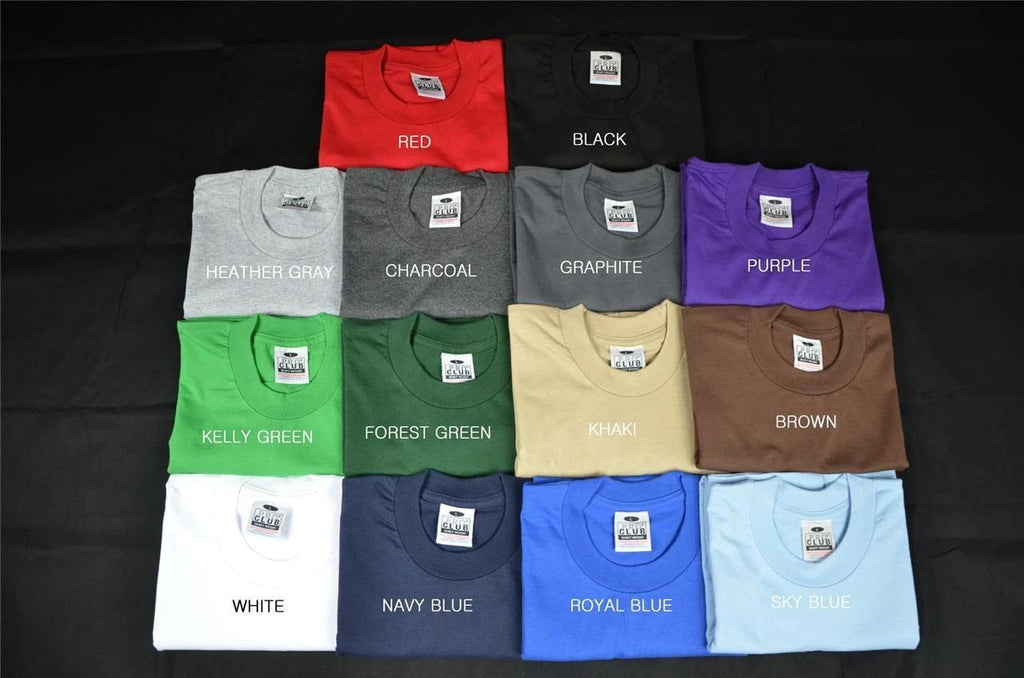3 NEW PROCLUB XLT TALL HEAVY WEIGHT S PLAIN TEE PRO CLUB COLOR BLANK 3PC Unisex