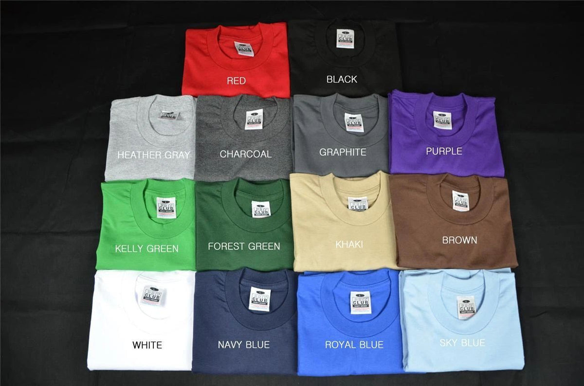 3 NEW PROCLUB XLT TALL HEAVY WEIGHT S PLAIN TEE PRO CLUB COLOR BLANK 3PC Unisex