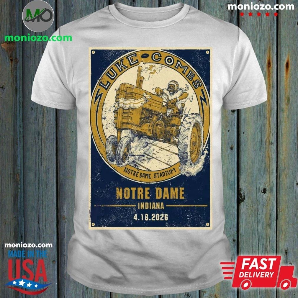 Luke Combs Notre Dame Stadium, South Bend IN April 18 2026 Poster Shirt Unisex
