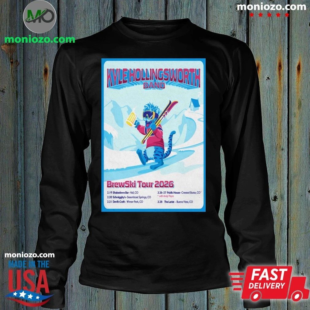 Kyle HollingsWorth Band Brewski 2026 Tour Poster Shirt Unisex