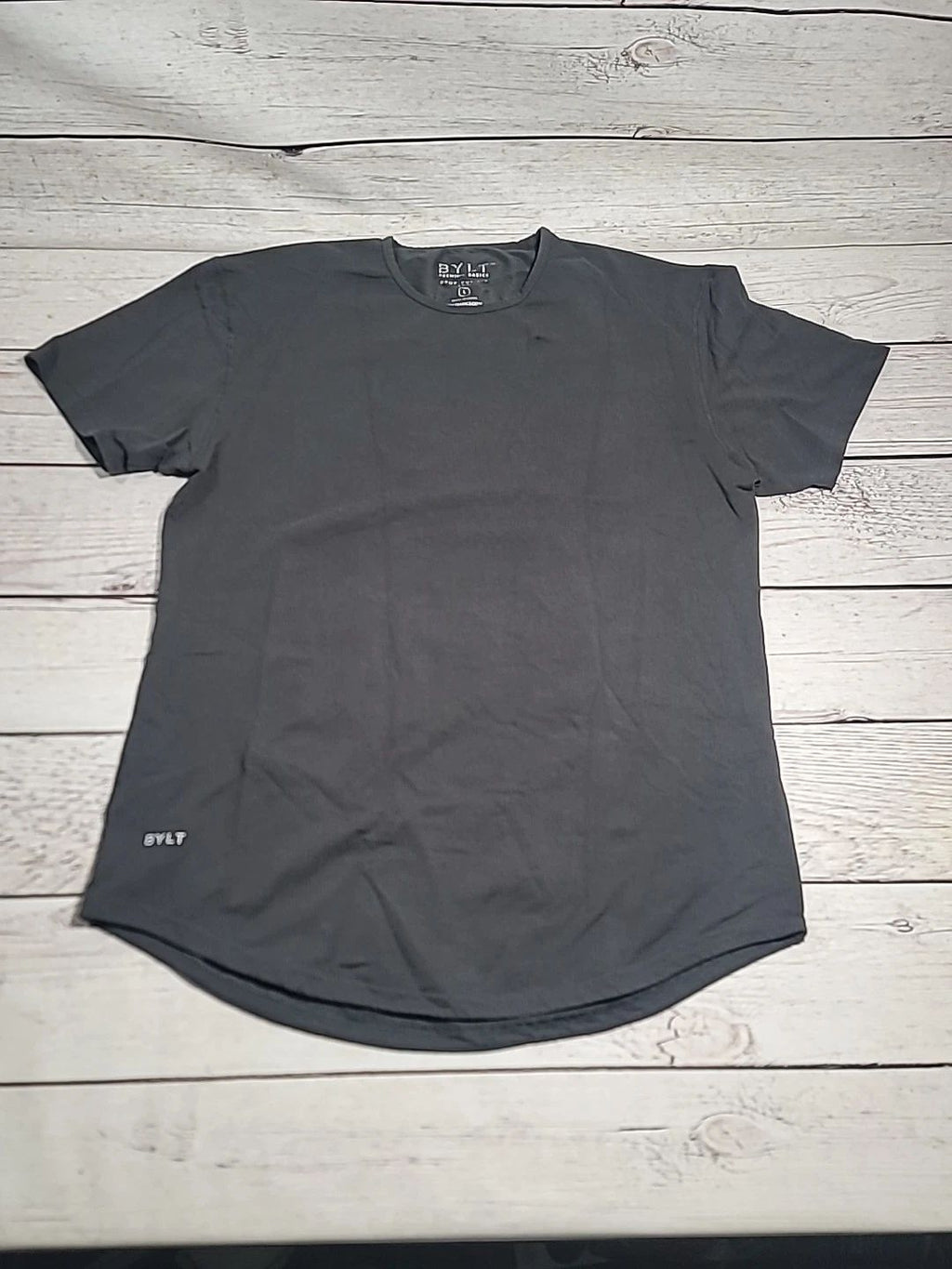 Bylt Shirt Mens Gray Sz Large Premium Drop Cut Lux Casual Comfort Stylish S/S Unisex