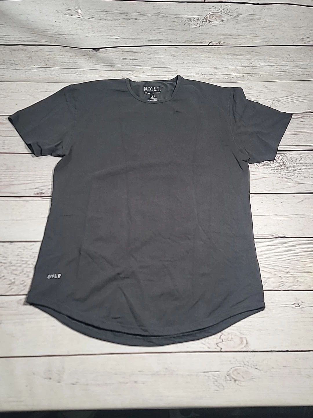 Bylt Shirt Mens Gray Sz Large Premium Drop Cut Lux Casual Comfort Stylish S/S Unisex