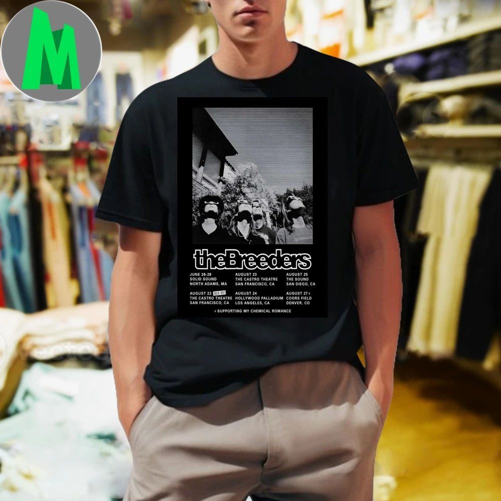 The Breeders August Shows 2026 Poster Shirt Unisex