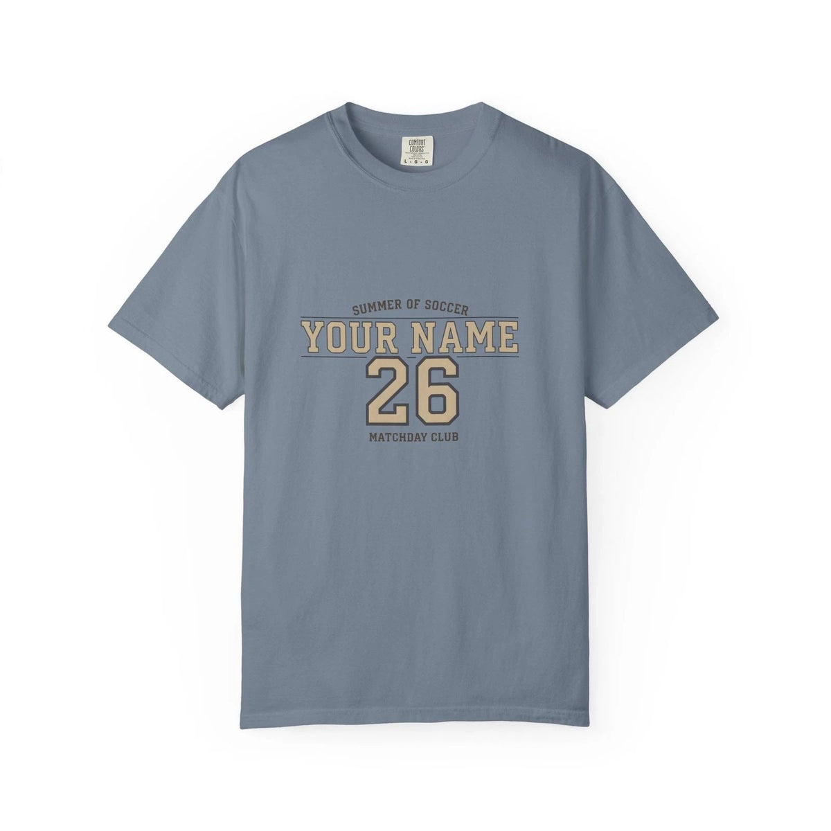 Custom Matchday Soccer Shirt | Personalized Name & Number Football Club Tee | Unisex
