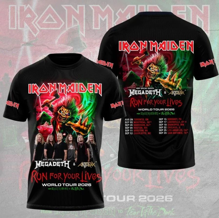 1Iron Maiden Run For Your Lives 2026 3D Printed Unisex