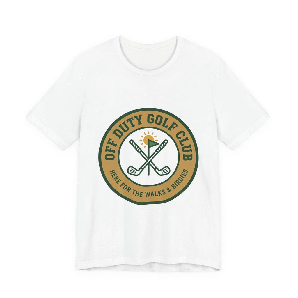 Off Duty Golf Club T‑Shirt | golf aesthetic, weekend golfer Unisex