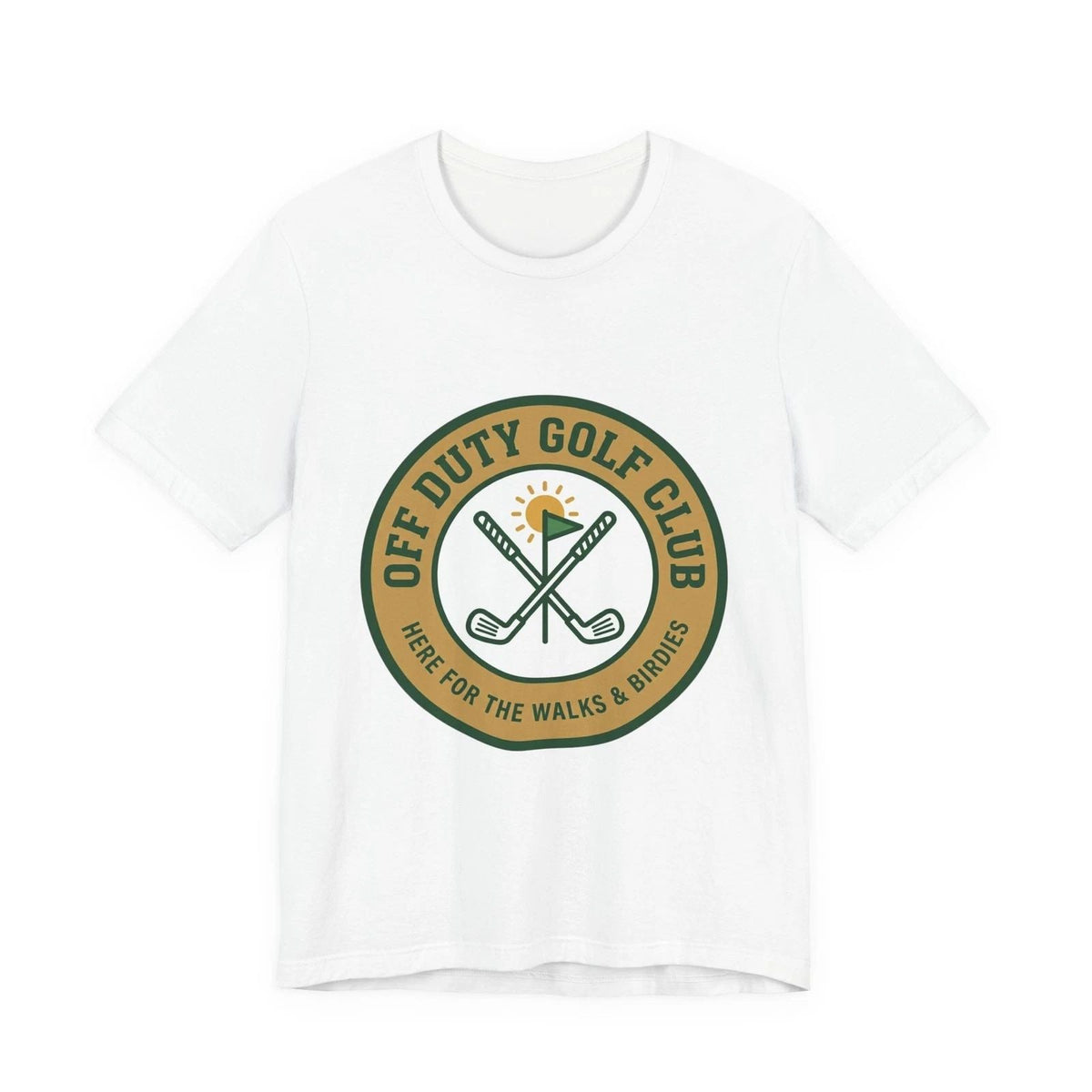 Off Duty Golf Club T‑Shirt | golf aesthetic, weekend golfer Unisex