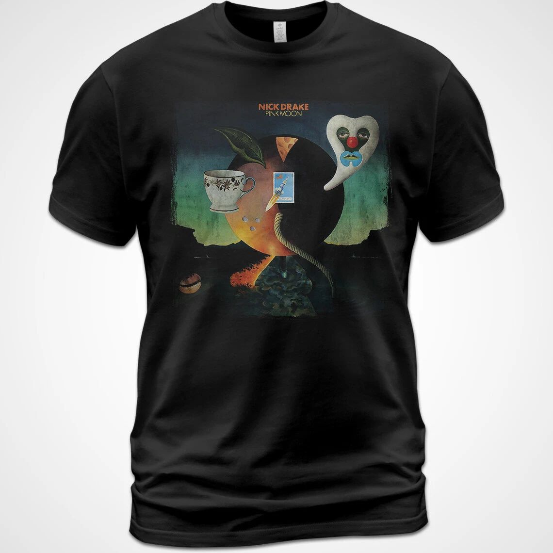 Cotton Nick Drake Pink Moon Album Tee Pink Moon Place to Be Road Unisex