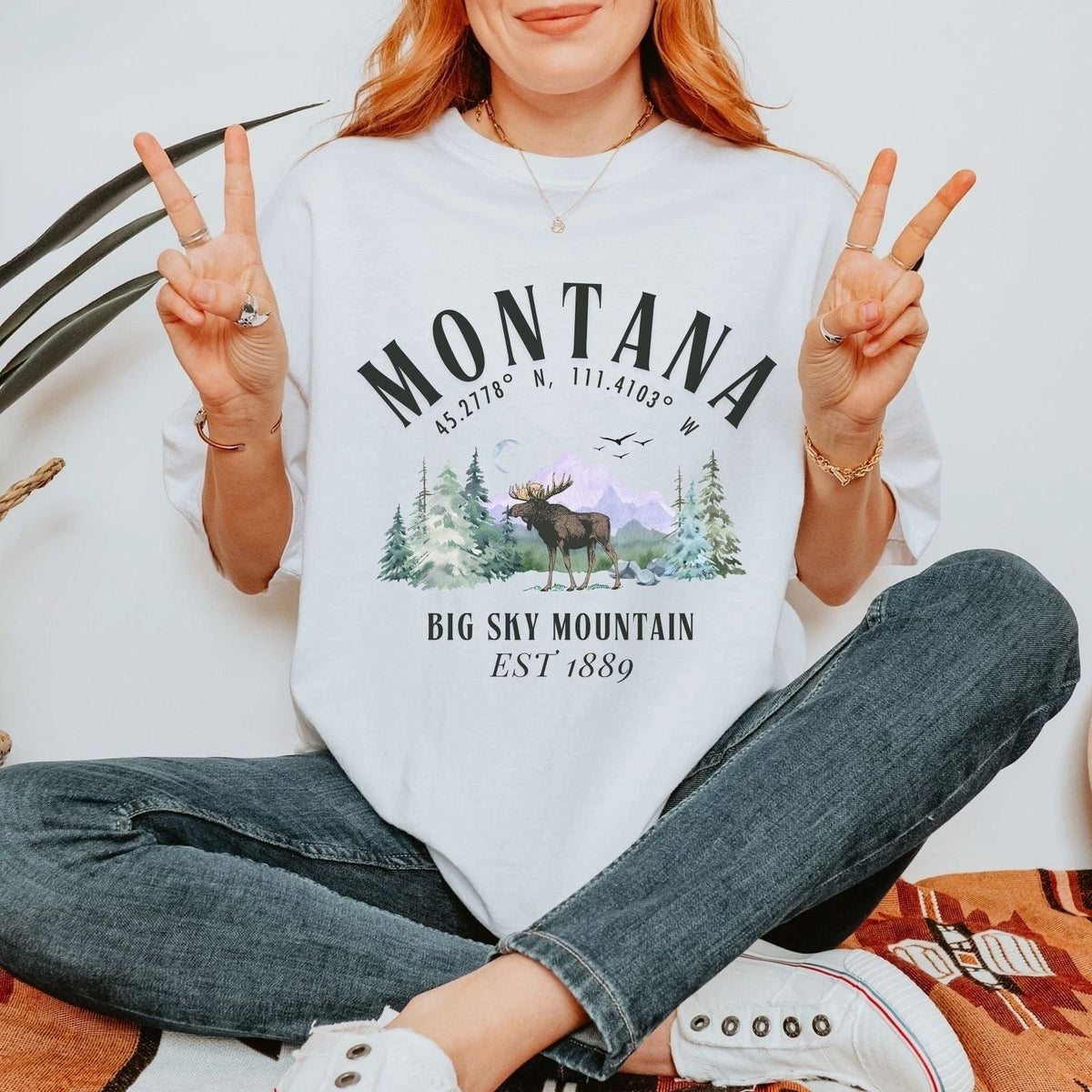 Montana Travel Gift for Montana Trip Lovers Souvenir Tee Unisex